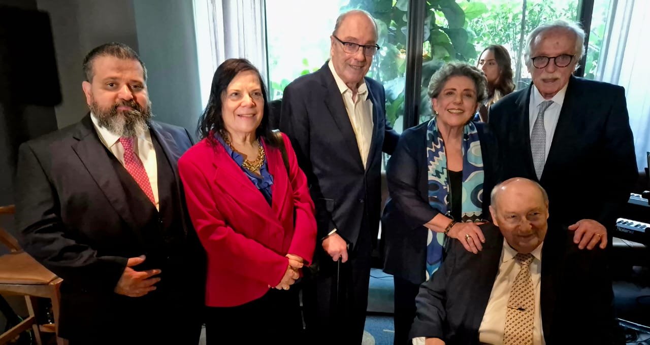 Ives Gandra, Eduardo Berbigier, Modesto Carvalhosa, Leda Nagle, José Eduardo Martins (irmão do homenageado)