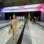 A dermatologista Debora Cadore de Florianopolis no World Congress for Hair Research principal congresso cientifico do mundo sobre saude capilar na Coreia do Sul