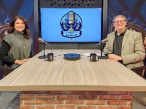 A jornalista Analice Nicolau e Claudio Golcalves