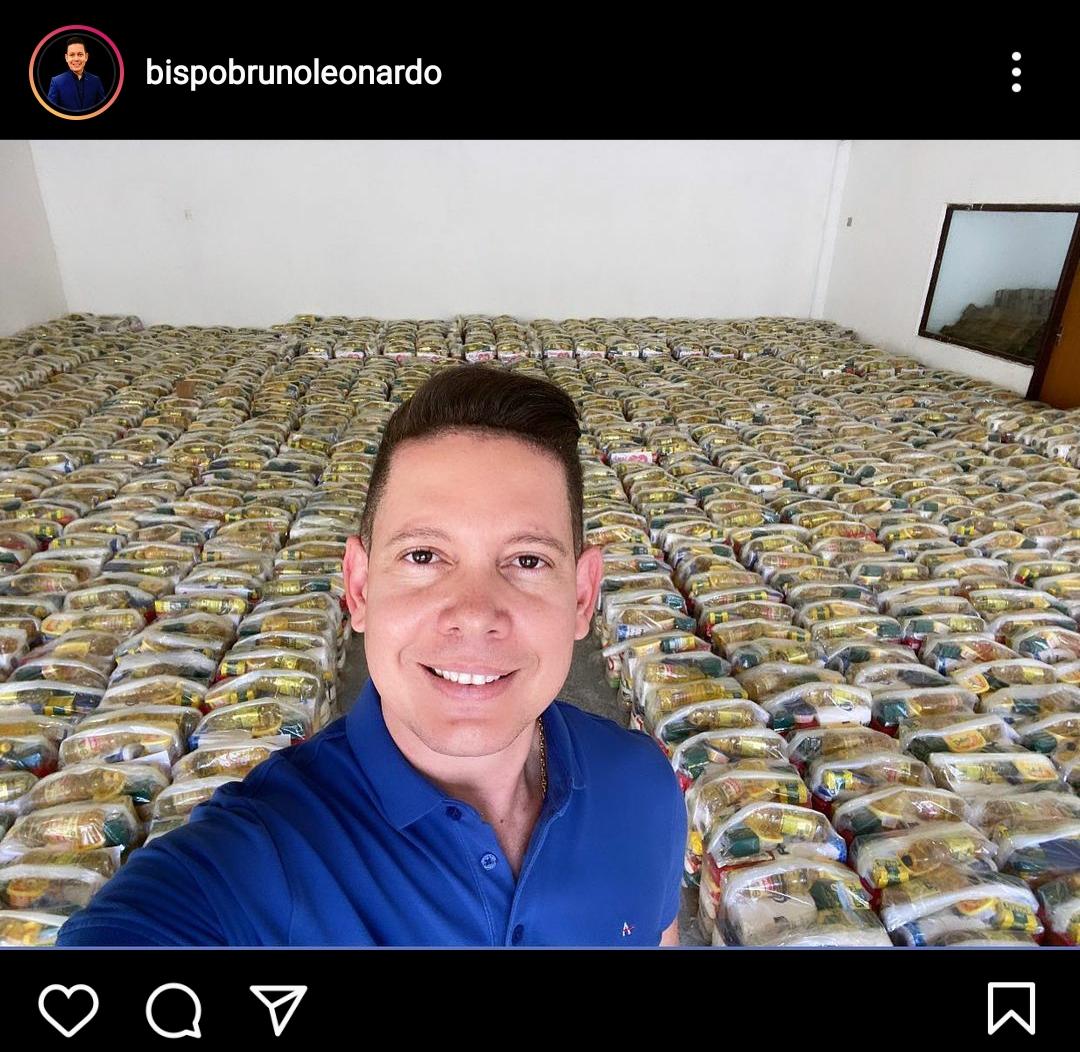 Martagão recebe doação de 44 toneladas de alimentos feita pelo bispo Bruno  Leonardo