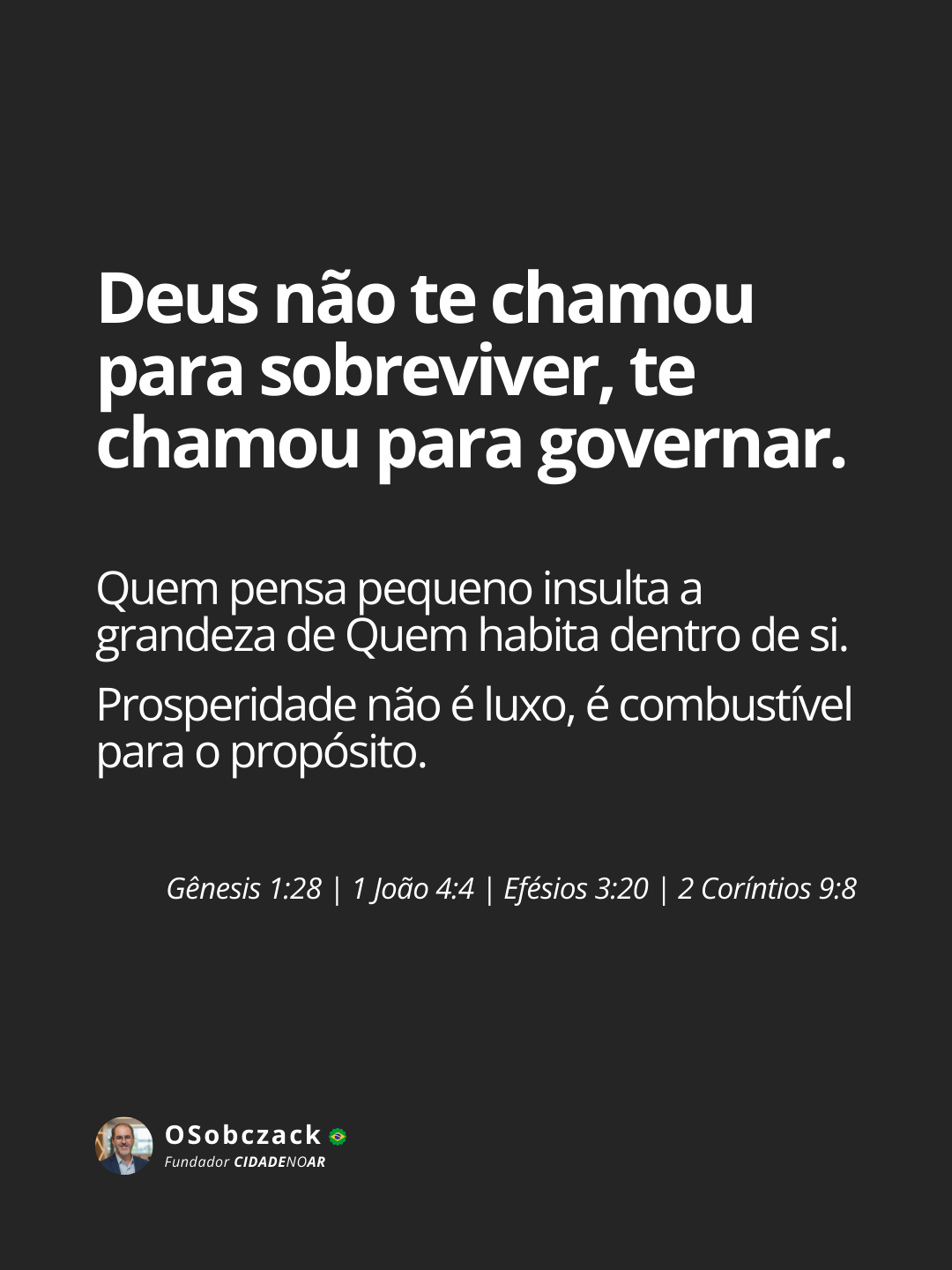 E você? Concorda?