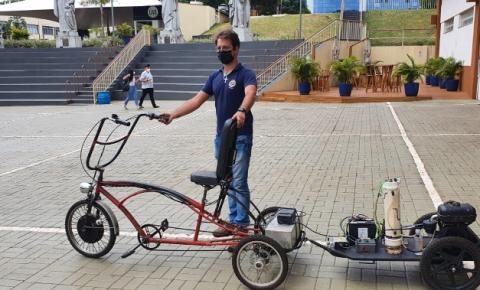 Aluno da UniCesumar inventa bicicleta elétrica autocarregável