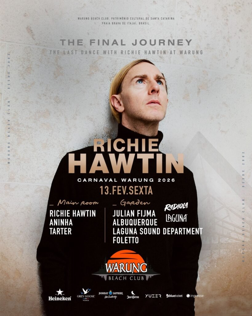Flyer - Richie Hawtin no carnaval do Warung