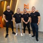 Cassio Cassagranda (CEO), Helton Paris (CTO), Israel Wamosy (CSO) e Fernando Henrique (CMO), os sócios da Novo Saque - foto Jeferson Baldo