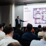 Marco Alberton, diretor técnico da Cota Empreendimentos, em evento do Cota 365