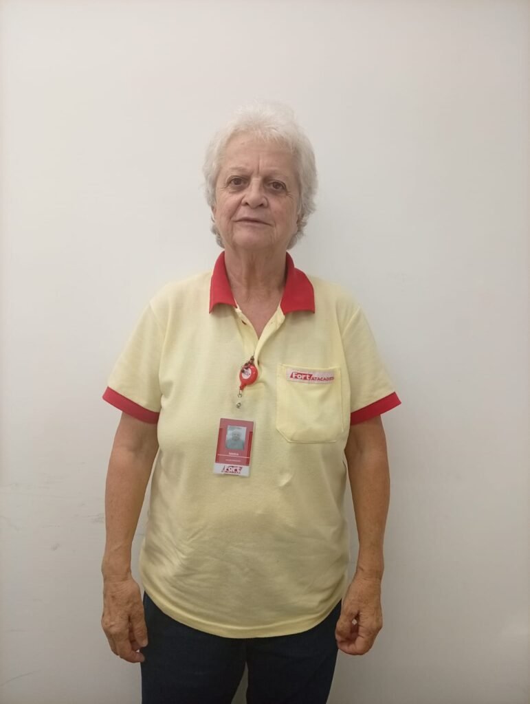 Maria Marlene Vargas de Matos, 70 anos, é colaboradora da loja Fort Atacadista em Araranguá, no Sul catarinense