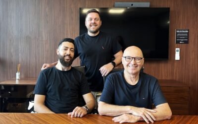 Nova plataforma da ACATE em parceria com a Valuez ajuda a conectar startups e investidores Giordani de Oliveira CTO Renato Cisz COO e Adonai ZanoniCEO da Valuez foto Divulgacao