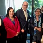 Ives Gandra, Eduardo Berbigier, Modesto Carvalhosa, Leda Nagle, José Eduardo Martins (irmão do homenageado)
