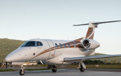 O modelo escolhido para essa nova etapa e o Phenom 300E da Embraer um dos jatos executivos mais avancados da categoria. Foto por Paulo Hintz Growth Global