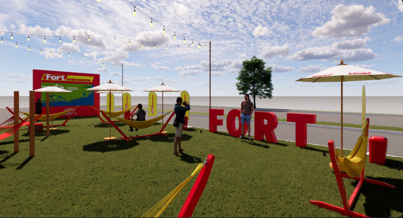 projeto 3D Fort Atacadista na Maratona Internacional de Floripa