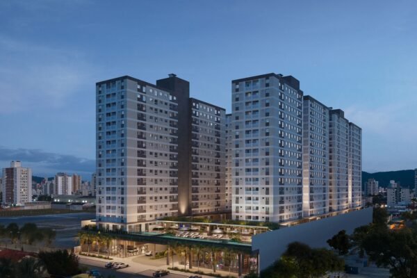 Maior residencial de médio padrão do litoral de SC tem quase 60% das unidades vendidas em 15 dias Fachada Portovelas